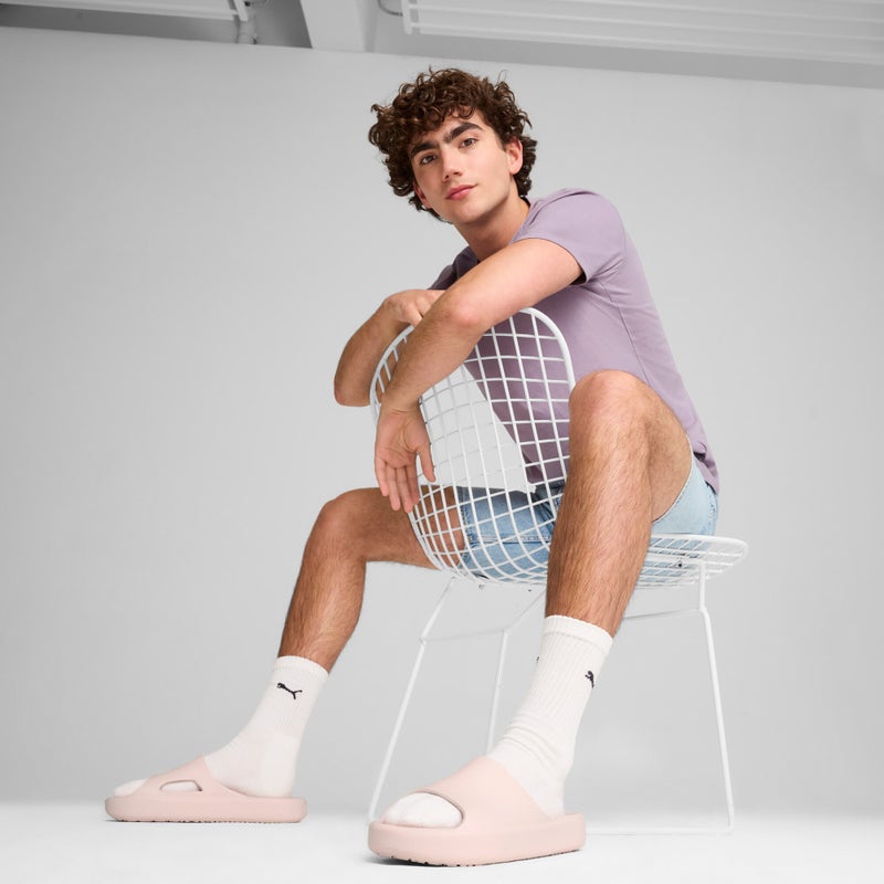 PUMA Shibui Cat Mens Pink Slides - Image 3