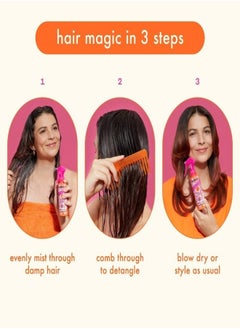 amika Amika The Wizard Detangling Hair Primer – Multi-Benefit Leave-In Conditioner & Heat Protectant Spray for All Hair Types, Smoothes, Detangles, Controls Frizz, and Preps for Styling – 5 oz / 150 ml  - Image 3