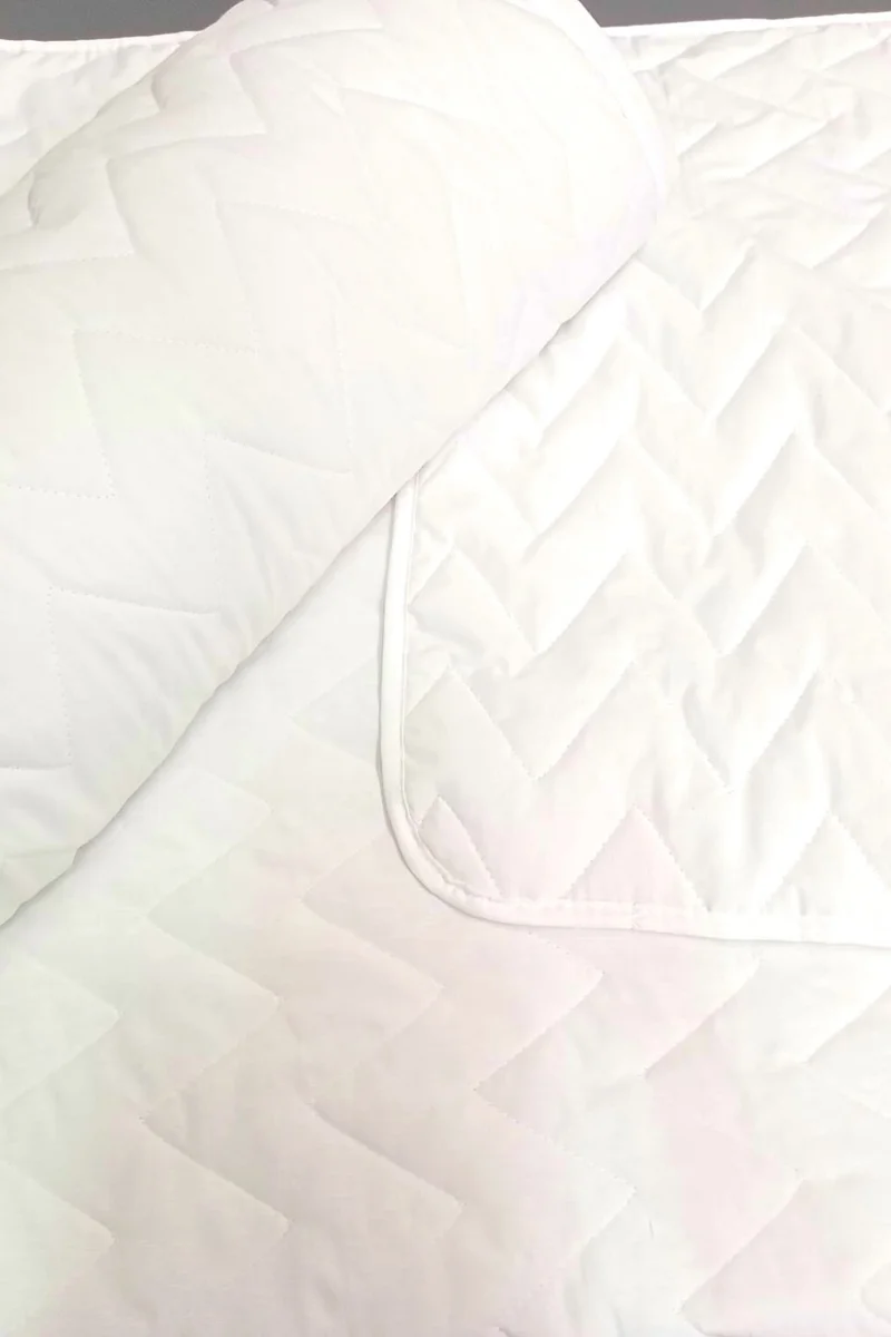 Elyaf Sepeti Fiber Basket Single White Quilted Patterned 1200 gr Summer Pique White Hotel Pique 160 x 230 cm