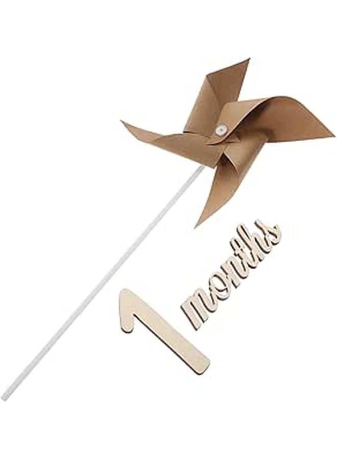 Pretzeloom Windmill Photography Props For Newborn Monthly Milestone Shots - Image 1