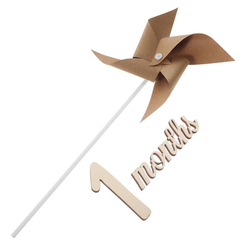 Pretzeloom Windmill Photography Props For Newborn Monthly Milestone Shots - Image 2