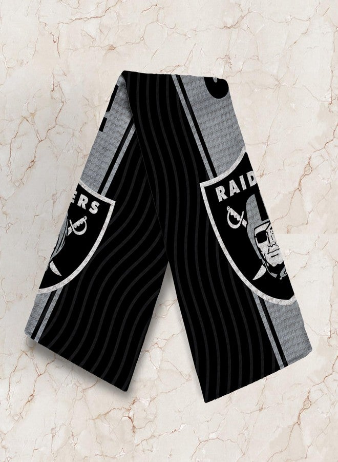 Northwest Las Vegas Raiders NFL Fast Flow Mesh Cooling Towel 12 x 31.5 Inches - Image 2