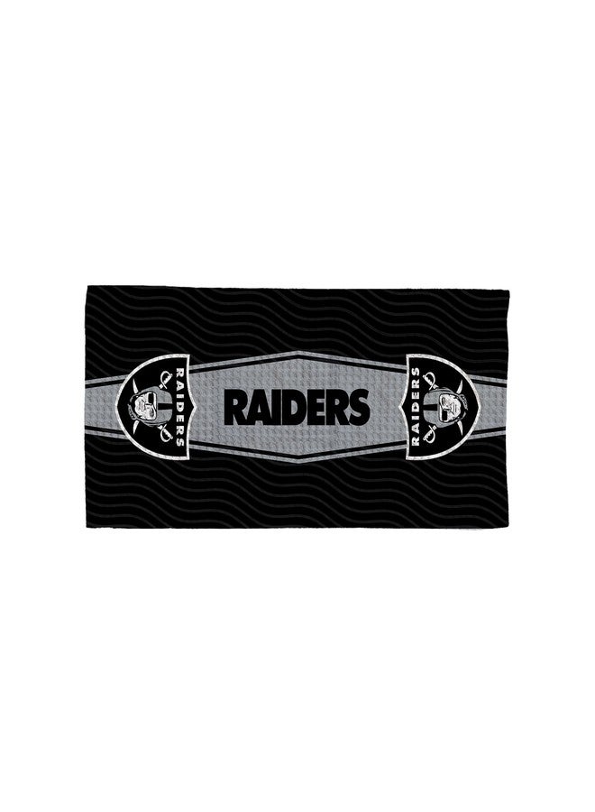 Northwest Las Vegas Raiders NFL Fast Flow Mesh Cooling Towel 12 x 31.5 Inches - Image 1