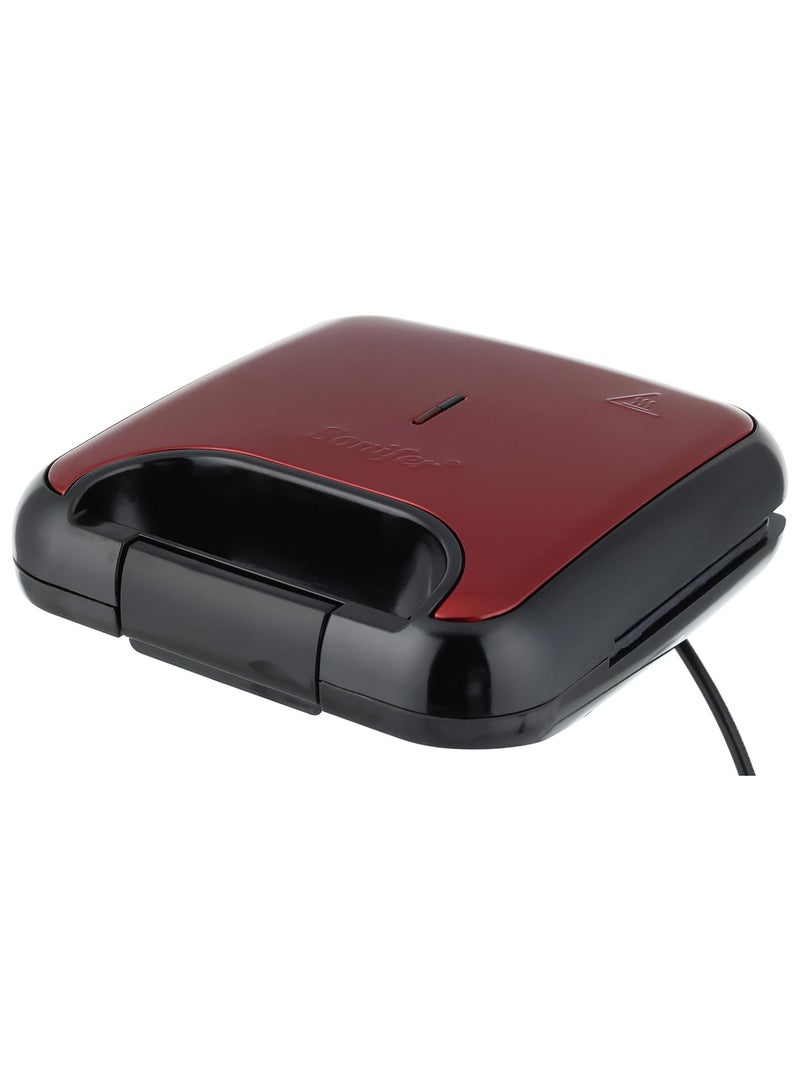 سونفير صانعة الساندويتشات سونيفر SF-6104، 750 وات، أحمر، ‎SF-6104 - Image 2