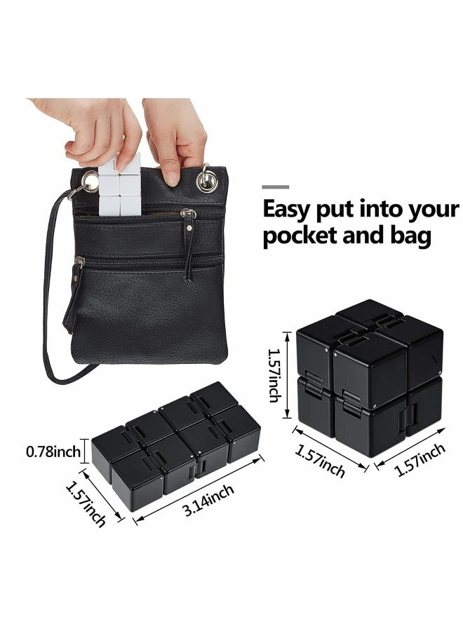 2 Pack Infinity Cube Fidget Toys Fidget Blocks, Mini Infinity Cube Desk Toy Stress Relief Toys, Cube ADHD Desk Toy for Kids and Adults, Sensory Toys for Autistic Children - Image 4