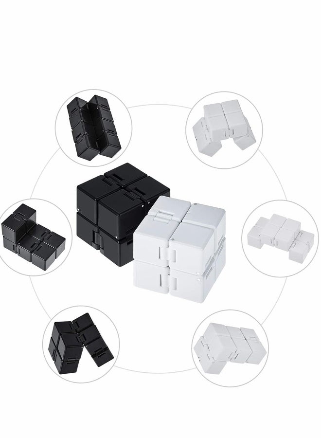2 Pack Infinity Cube Fidget Toys Fidget Blocks, Mini Infinity Cube Desk Toy Stress Relief Toys, Cube ADHD Desk Toy for Kids and Adults, Sensory Toys for Autistic Children - Image 5
