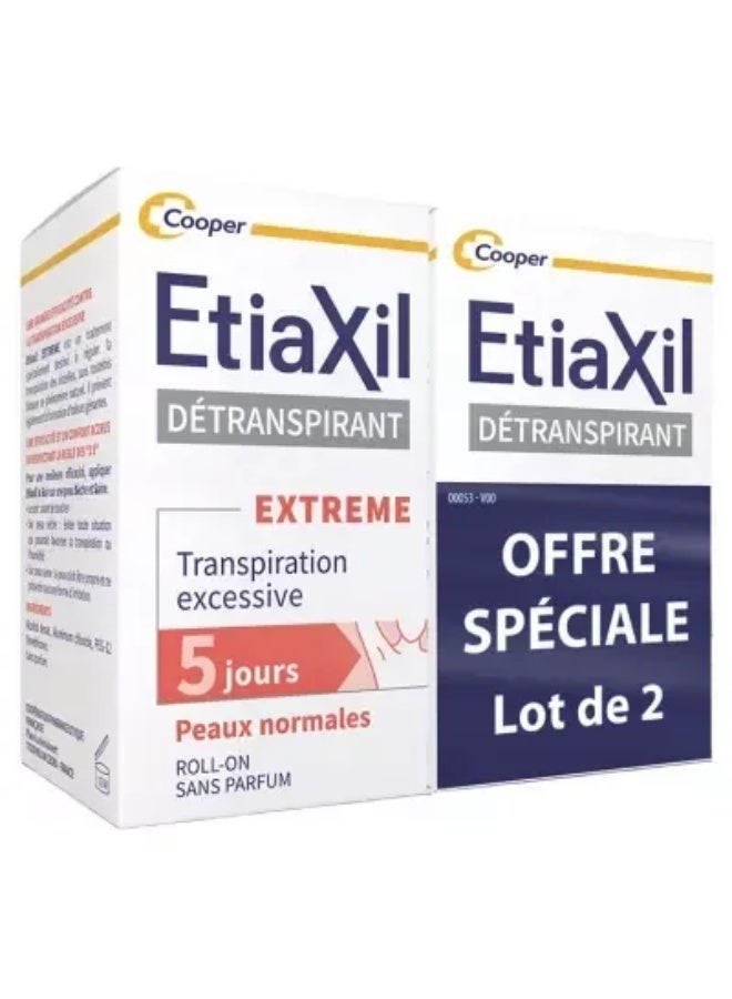 Etiaxil Antiperspirant Excessive Perspiration Treatment 2 x 15ml - Image 1
