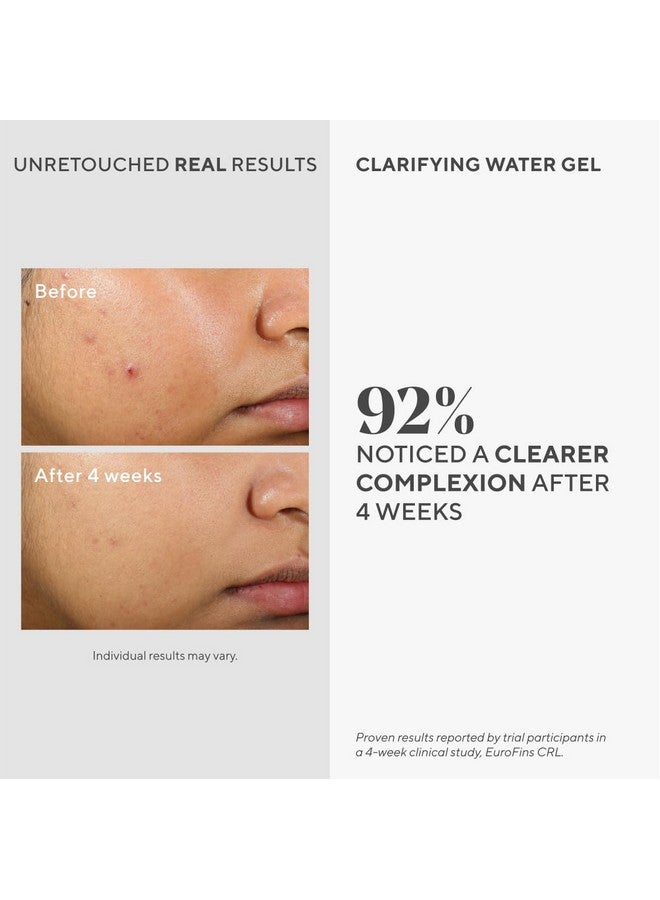 Murad Clarifying Water Gel - Non-Comedogenic Light Gel Moisturizer for Face, Neck & Chest - Facial Skin Care Product Hydrates with Non-Greasy Finish, 2 Fl Oz - Image 2