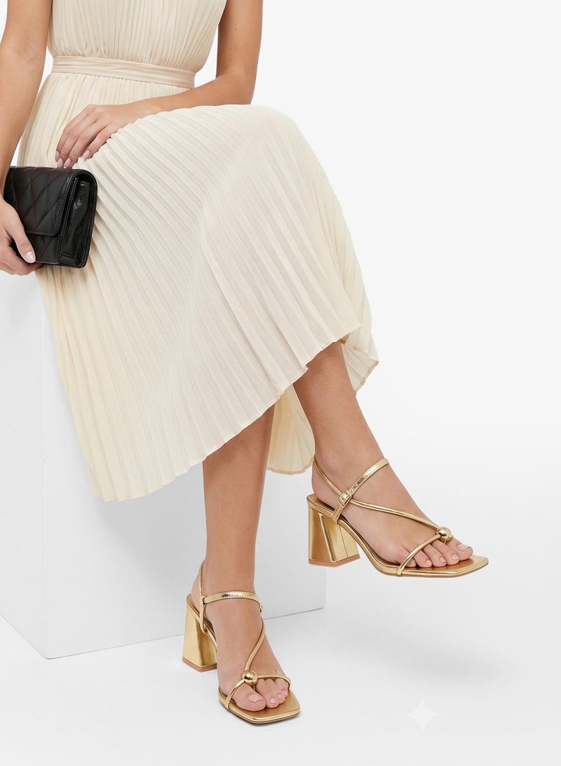 GLAMOROUS Block Heeled Sandals - Image 1