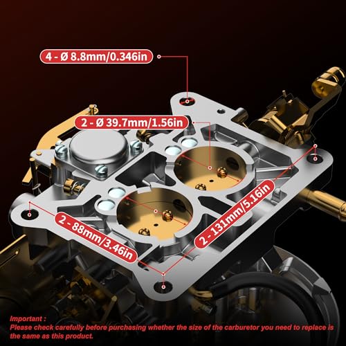 THUNDERMINGO 2 Barrel Carburetor 2100 2150 Carburetor For Ford 289 302 351 Carb F100 F250 F350 360 Cu Jeep Engine Mustang Replace for Motorcraft/Autolite 2100 2150 Carb with Electric Choke - Image 4