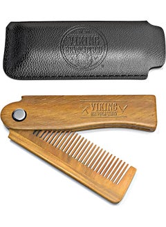 Folding Beard Comb W/Carrying Pouch For Men All Natural Wooden Beard Comb W/Gift Box Green Sandalwood Comb For Grooming & Combing HairBeards And Mustaches - pzsku/Z218FE82B2D9E2FA54425Z/45/_/1725949180/2b98d936-5a65-48d3-b38b-12144a18e0cd