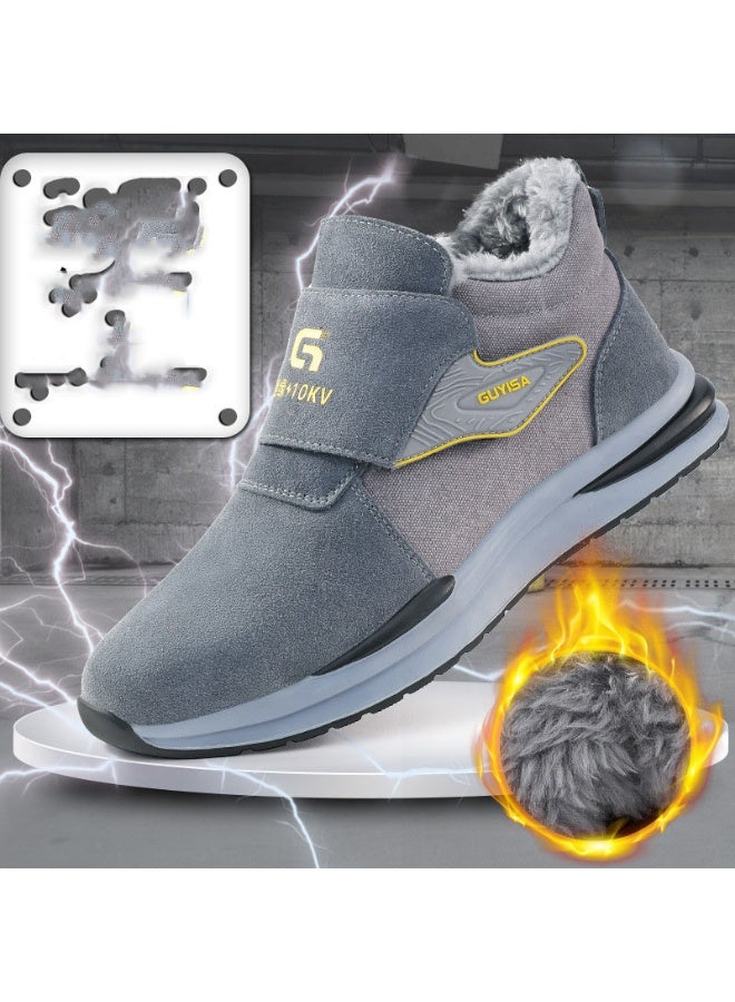 NIBEMINENT Winter boots Men Safety Shoesinsulated boots Steel toe shoes Work Boots Protection Shoes Anti scaldi anti smash Men Boots - Image 1