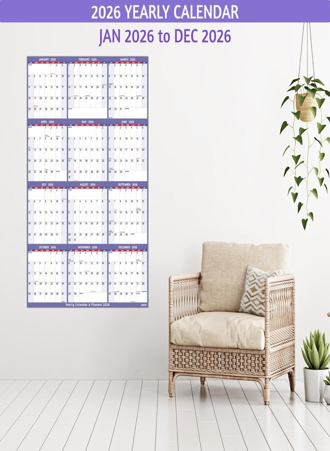 BowCuk 2026 Dry Erase Calendar, Purple - Image 2