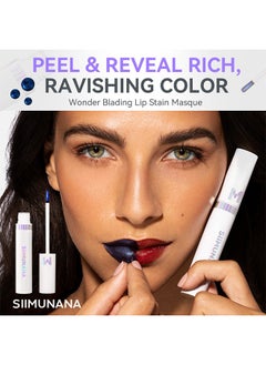 siimunana Wonder Blading Lip Stain Peel Off Masque, Long Lasting, Waterproof And Transfer Proof Nude Lip Tint, Matte Finish Peel Off Lip Stain (Whimsical Warm Rose)  - Image 4
