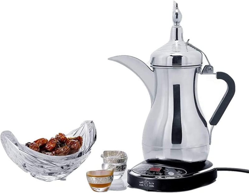 عرب دالا صانعة القهوة الكهربائية العربية - Jls-170E، فضي - Image 1