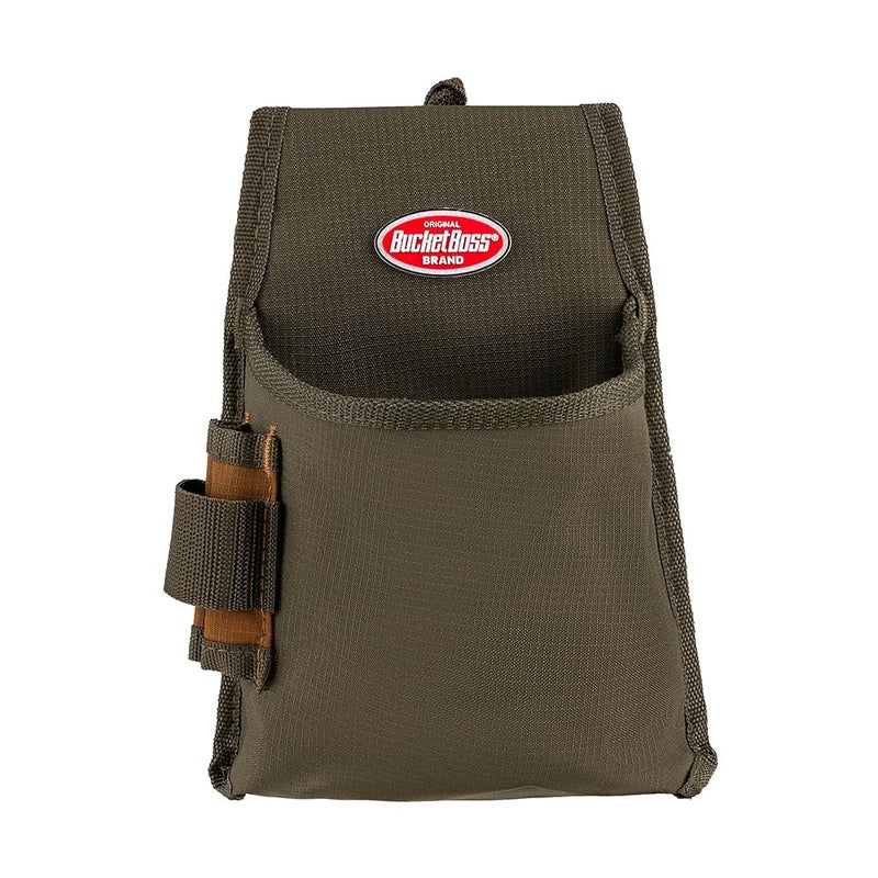 Bucket Boss Fastener Tool Pouch with FlapFit in Brown 54160 Green