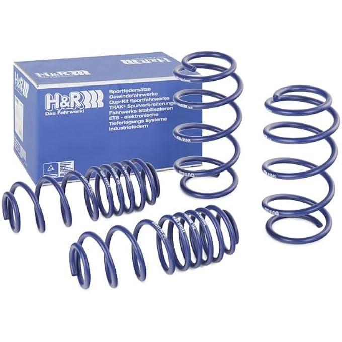 HR Suspension Set Springs Sports Spring SetsPerformance Lowering Springs 293333 Spring Set SuspensionDamping Large Blue - Image 3
