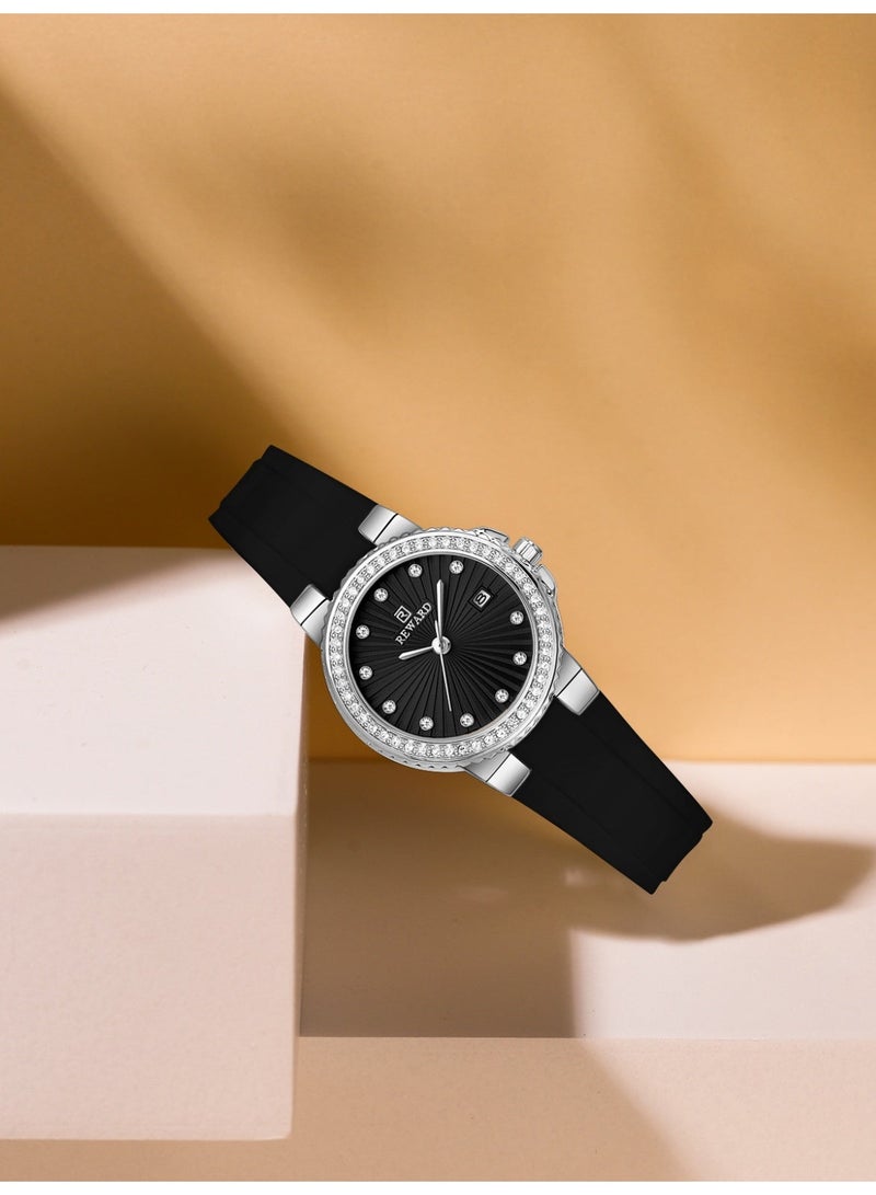 Reward RD231780 Black Soul New Simple and Elegant Design Silicone Strap Quartz Wrist Watch For Women - Image 4