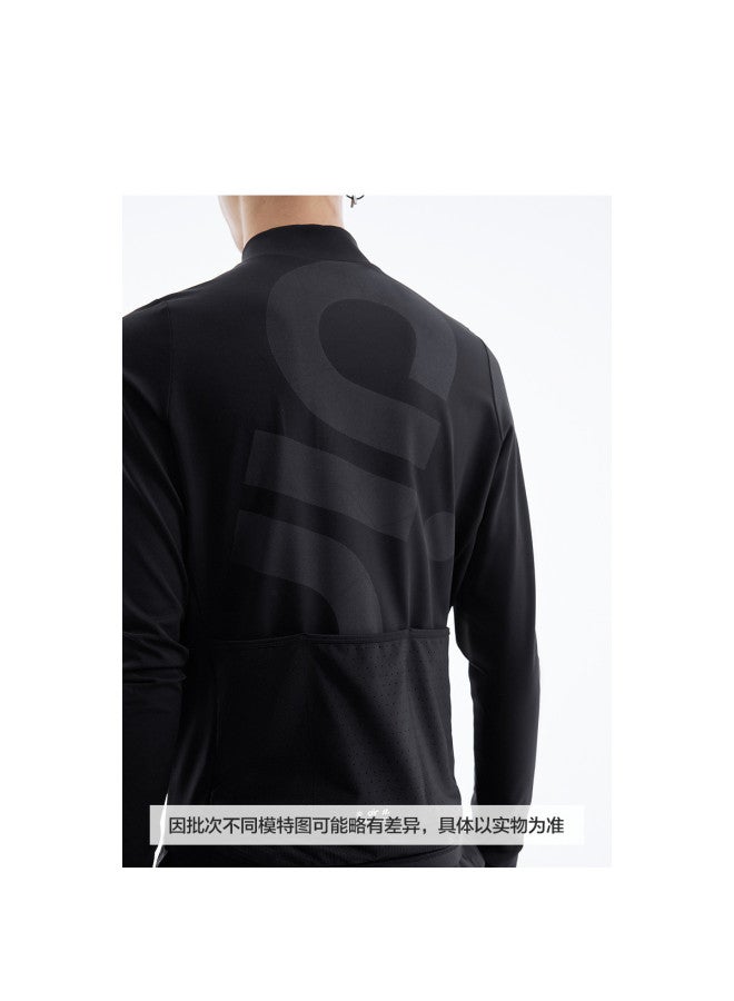 Waxbird Men's Spring/summer Long Sleeve Zipper Design Slim Fit Stretch Men's Fashion Sports T-shirt - Image 4