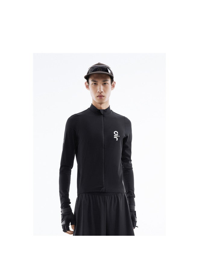 Waxbird Men's Spring/summer Long Sleeve Zipper Design Slim Fit Stretch Men's Fashion Sports T-shirt - Image 2