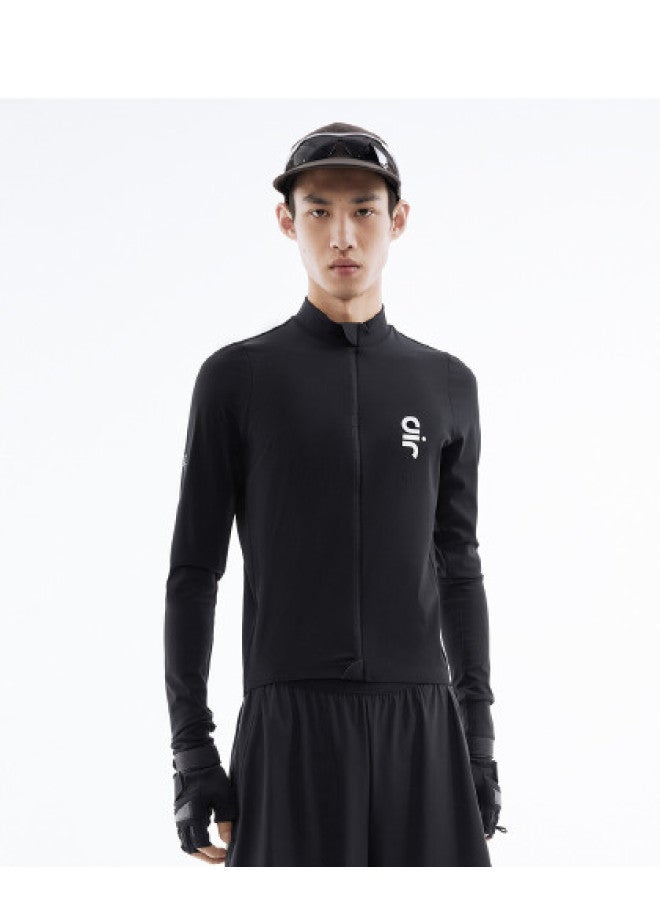 Waxbird Men's Spring/summer Long Sleeve Zipper Design Slim Fit Stretch Men's Fashion Sports T-shirt - Image 1