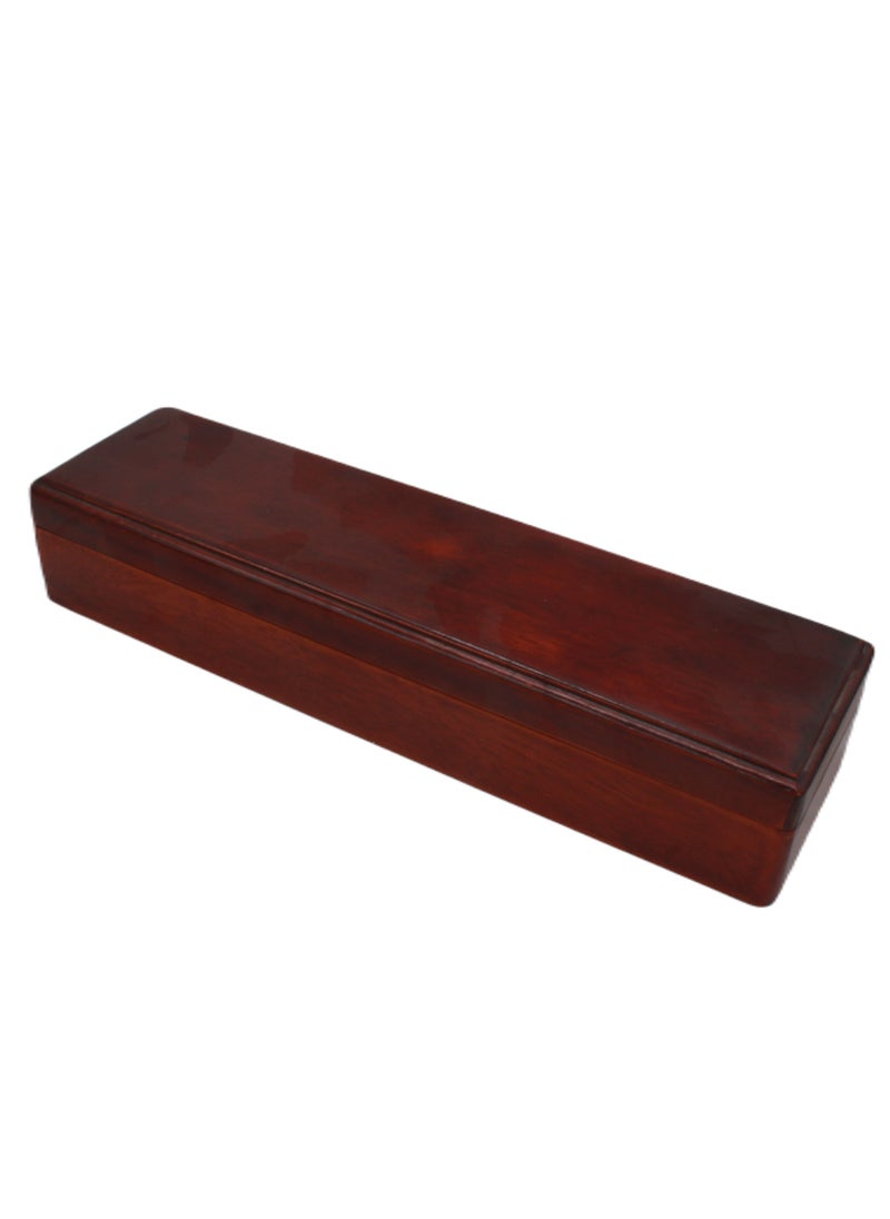 Antique Museum Chop Stick Set-Laos-wooden-plain Color Wooden Box  - Image 2