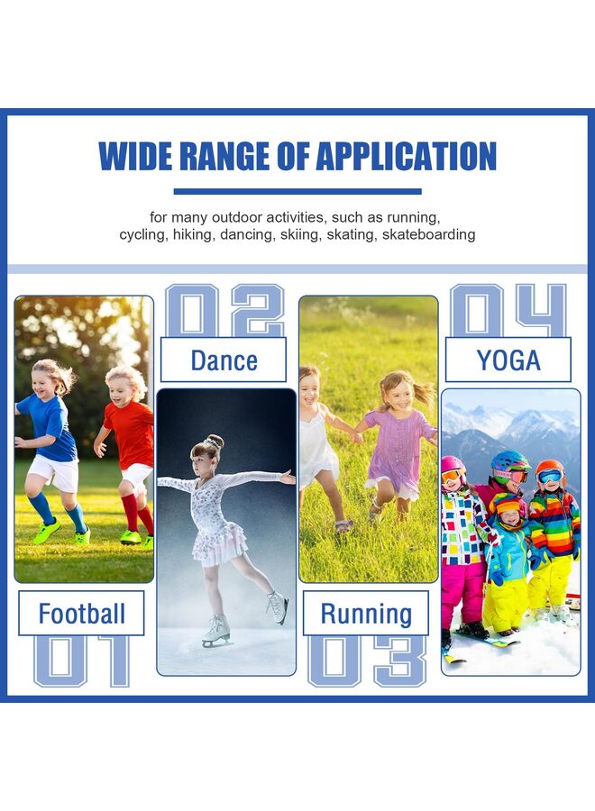 LAMAY 2 PCS Kids Ankle Brace Set Foot Support Stabilizer Wraps Protector Guard Knitted Ankle Sleeve Sock Support Compression Socks for Injury Prevention Black - Image 5