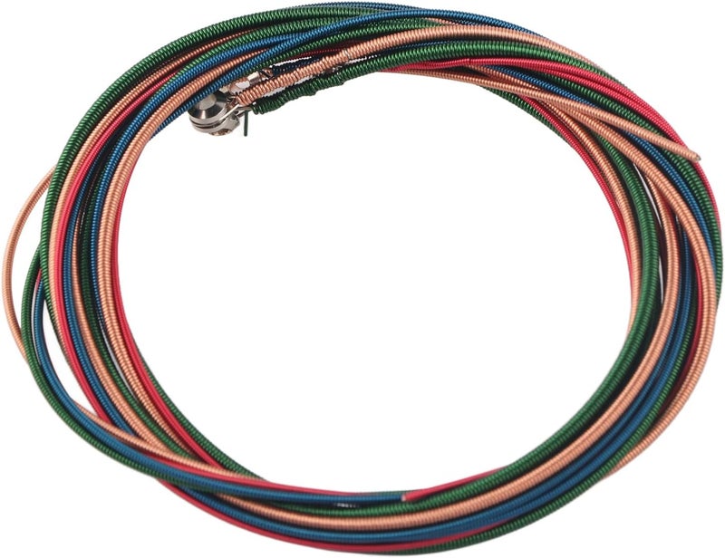 RIZGHWOY Graves Electric Bass Strings, Colored Steel Alloy, 4 String Set, 120 cm Long, 1.16-2.54 mm Thick, Blue Red Pink Yellow Green - Image 1