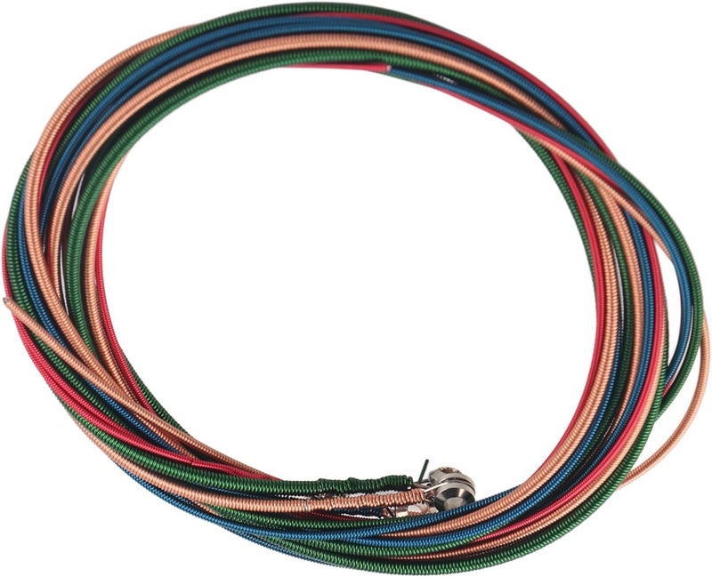 RIZGHWOY Graves Electric Bass Strings, Colored Steel Alloy, 4 String Set, 120 cm Long, 1.16-2.54 mm Thick, Blue Red Pink Yellow Green - Image 3
