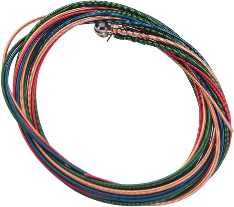 RIZGHWOY Graves Electric Bass Strings, Colored Steel Alloy, 4 String Set, 120 cm Long, 1.16-2.54 mm Thick, Blue Red Pink Yellow Green - Image 5