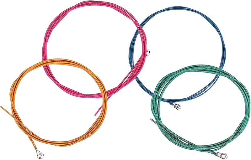 RIZGHWOY Graves Electric Bass Strings, Colored Steel Alloy, 4 String Set, 120 cm Long, 1.16-2.54 mm Thick, Blue Red Pink Yellow Green - Image 4