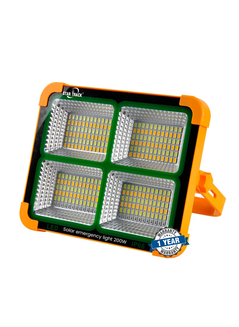 STAR TRACK STAR TRACK 200W Solar Emergency Light - Portable, Bright, and Long-Lasting for Home, Camping, and Power Outages  - Image 1