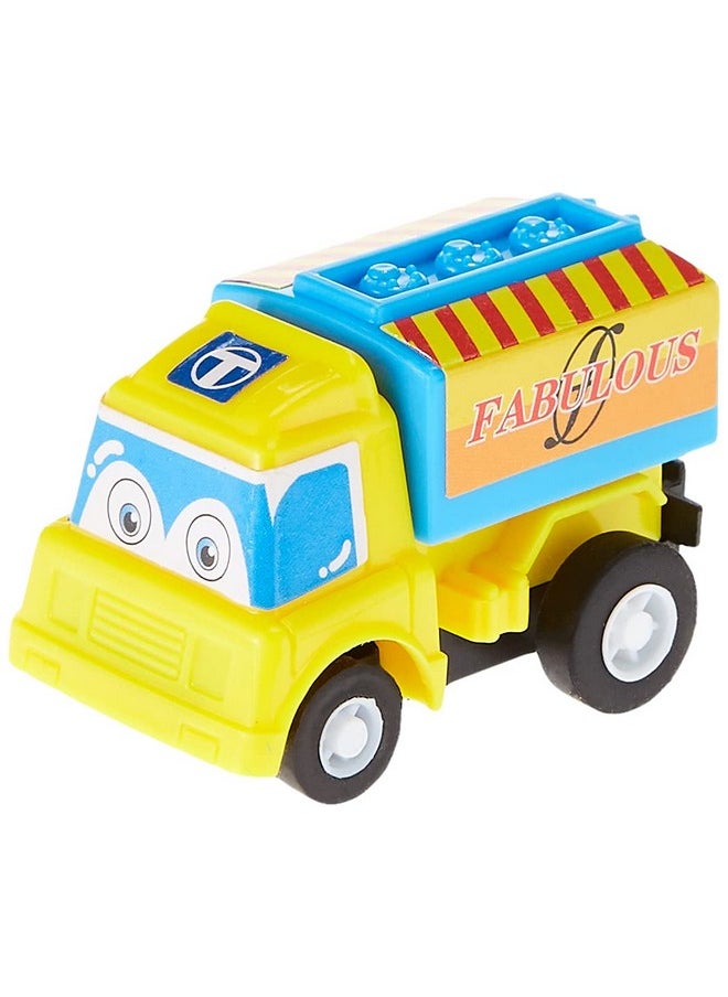 Funcorn Toys Funcorn Toys Pull Back Car, 12 Pack Assorted Mini Plastic Vehicle Set, Pull Back Truck and Car Toys for Boys Kids Toddler Party Favors,Die Cast Car Toy Play Set  - Image 4