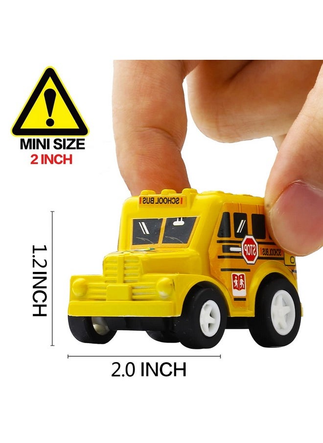 Funcorn Toys Funcorn Toys Pull Back Car, 12 Pack Assorted Mini Plastic Vehicle Set, Pull Back Truck and Car Toys for Boys Kids Toddler Party Favors,Die Cast Car Toy Play Set  - Image 2
