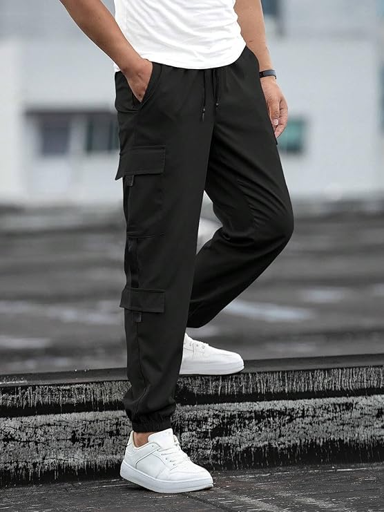 Mack JONNEY Regular Track Pant for Men || Track Pants || Plain Track Pant-MACK640501 Black - Image 2