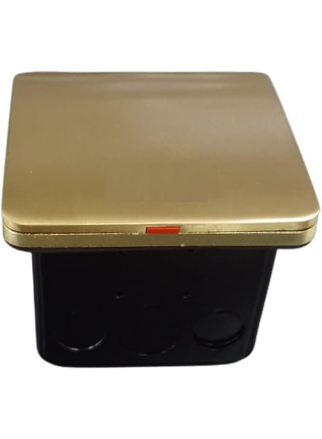 Royal Apex Electrical Floor Socket Box Waterproof Ip55 With 1 Gang Socket 13A And Switch For Table Office Desktop Restaurant Kitchen Cafe Countertop - Image 1