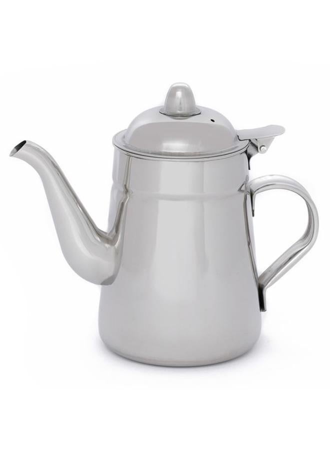 ماكسيما إبريق حليب فولاذي بمقبض جانبي سعة 1.6 لتر، فضي - Image 1