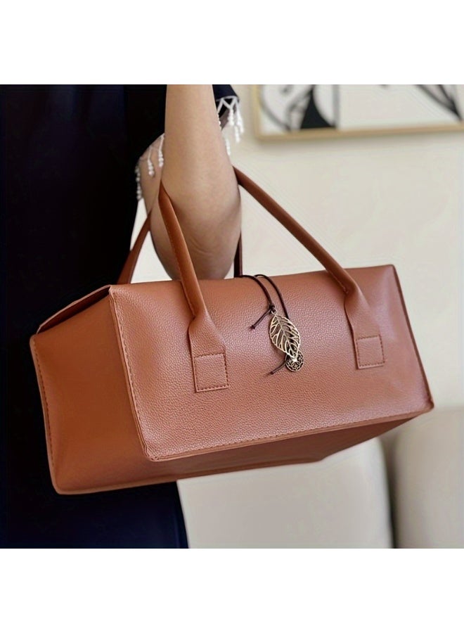 NIBEMINENT Large Capacity Faux Leather Gift Box，Handheld Gift Bag for Holidays Mother'S Day, Weddings, Birthdays，Anniversary（store food, gifts, matcha tea sets, etc.） - Image 2