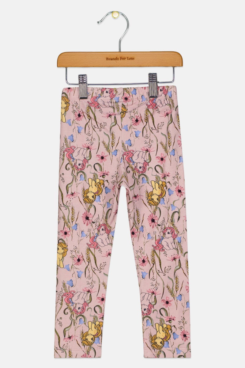 NAME IT Toddlers Girl Floral Print Pull On Leggings, Multicolor - Image 2