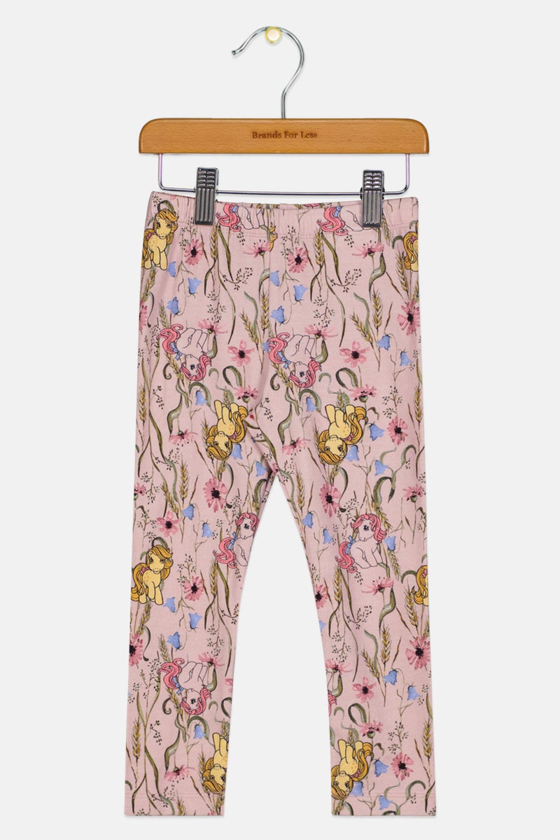 NAME IT Toddlers Girl Floral Print Pull On Leggings, Multicolor - Image 1