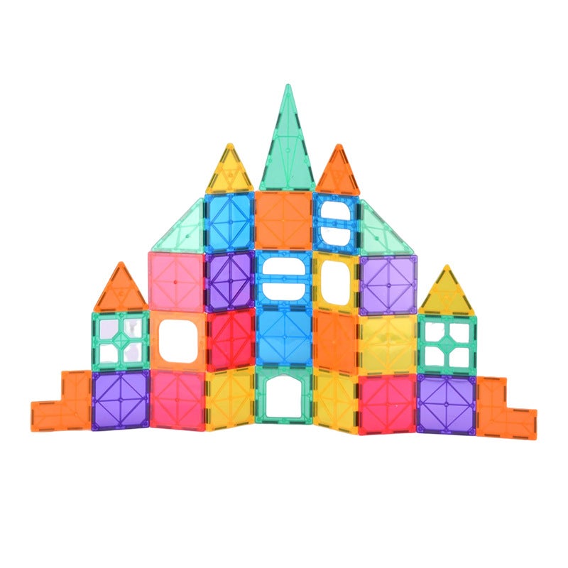 78-Piece Magnetic Building Blocks for Kids Ages 3+ STEM Educational Toys (Color: Multicolor) - Image 5