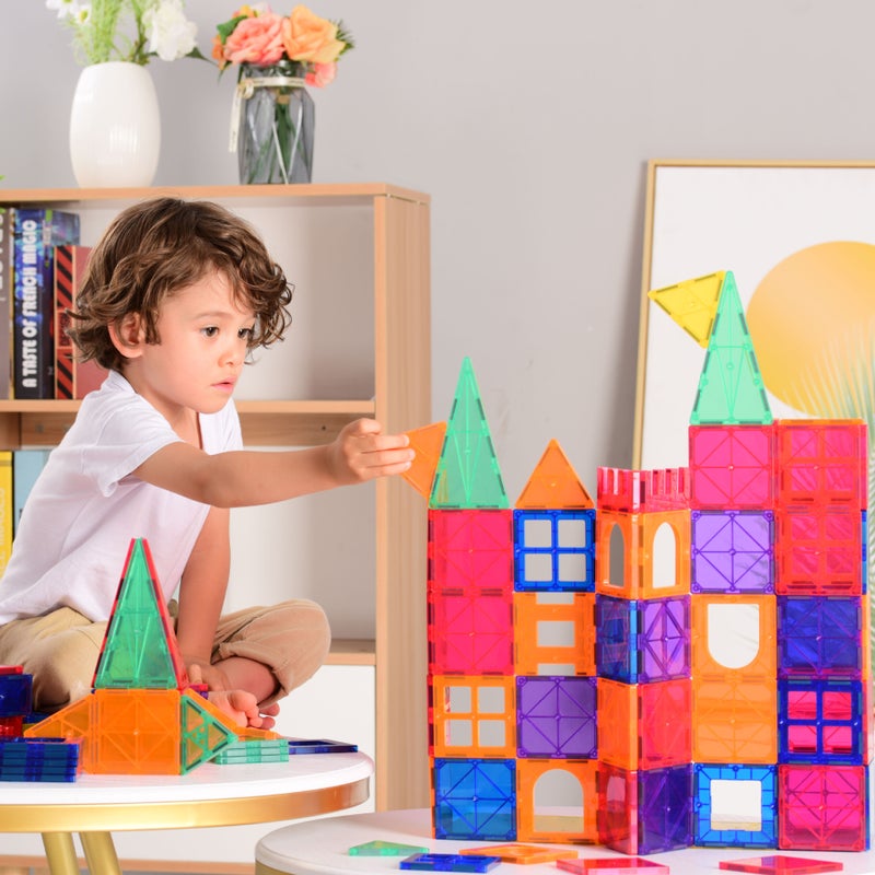 78-Piece Magnetic Building Blocks for Kids Ages 3+ STEM Educational Toys (Color: Multicolor) - Image 4