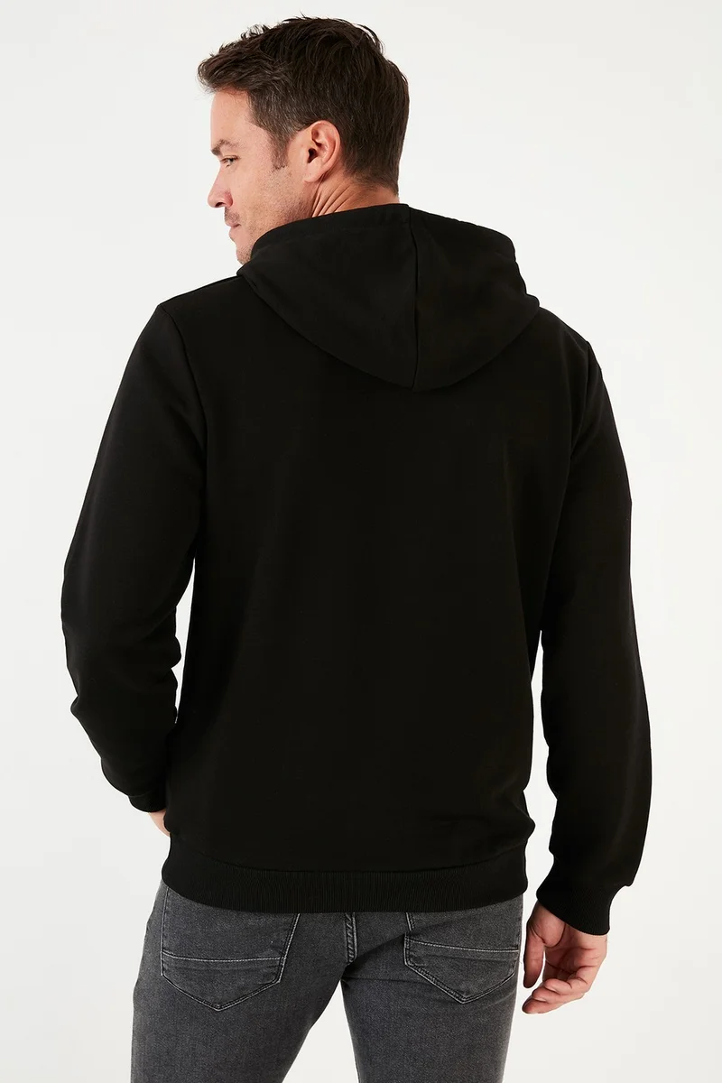 بوراتي Printed Cotton Hooded Slim Fit Sweat Men's Sweat 5905237