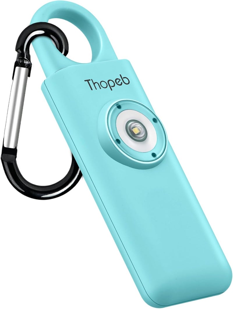 Thopeb –The Original Personal Safety Alarm for Women Self Defense – Elders & Kids Self Defense Keychain Siren – 135dB Loud Siren Bird Sound – Cute Key Chains Protection (Aqua) - Image 1