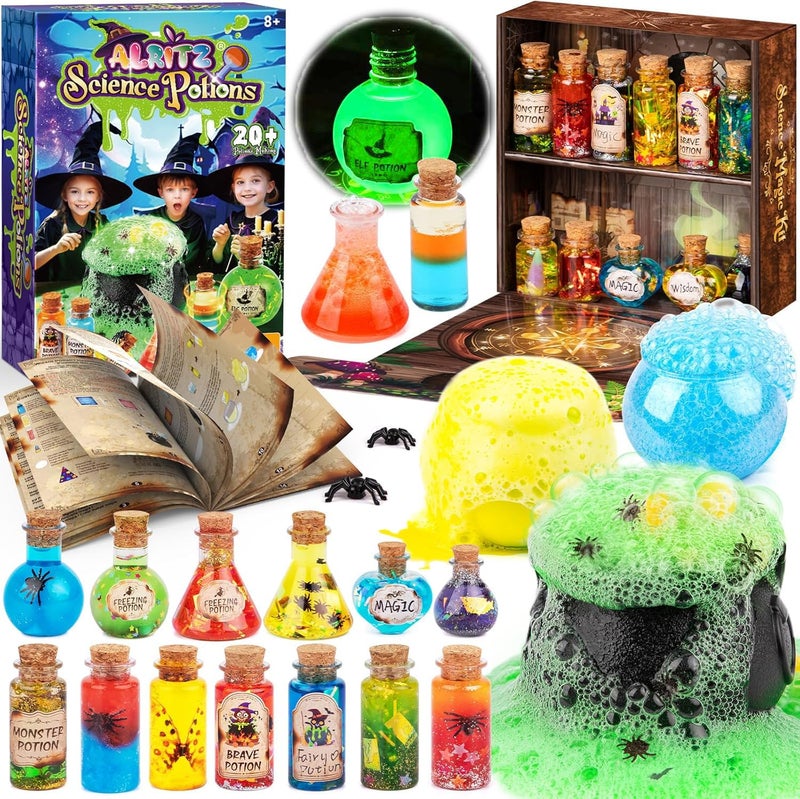 Alritz Science Potion Kits for Kids 23 Magic Mix Potion Bottles Witches Cauldron Birthday Party Decorations Gifts Toys for Boys Girls 8 9 10 11 Years Old - Image 2
