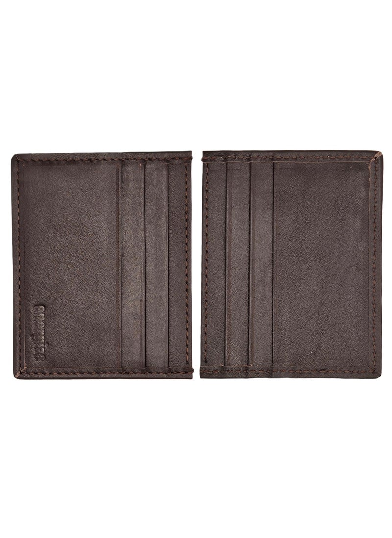 Energize Card Holder Genuine Leather Wallet for Men, Premium Leather Material with Versatile Compartment, Ideal for Traveling & Daily Use, Perfect Gift for Any Occasion  - Image 3