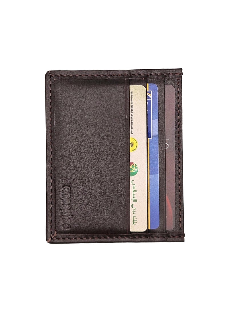 Energize Card Holder Genuine Leather Wallet for Men, Premium Leather Material with Versatile Compartment, Ideal for Traveling & Daily Use, Perfect Gift for Any Occasion  - Image 5