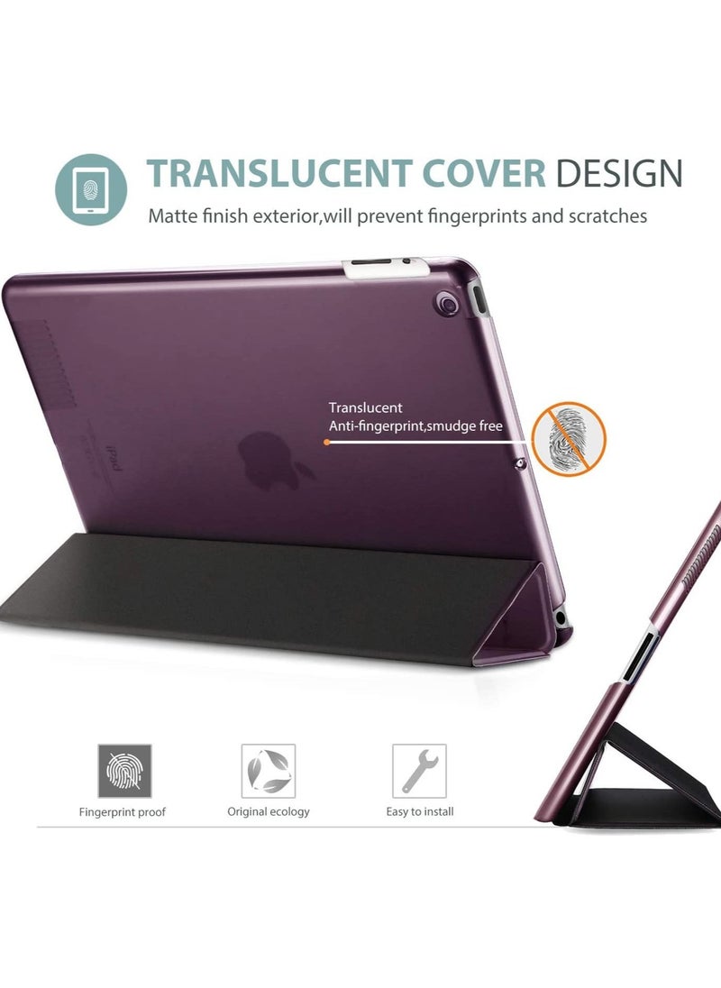 Procases - ProCase iPad 2 3 4 Case (Old Model) – Ultra Slim Lightweight Stand Case with Translucent Frosted Back Smart Cover for Apple iPad 2/iPad 3 /iPad 4 -Purple - Image 1