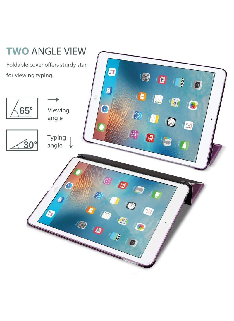 Procases - ProCase iPad 2 3 4 Case (Old Model) – Ultra Slim Lightweight Stand Case with Translucent Frosted Back Smart Cover for Apple iPad 2/iPad 3 /iPad 4 -Purple - Image 1