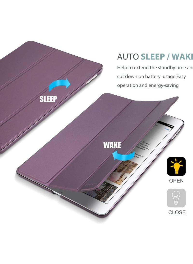 Procases - ProCase iPad 2 3 4 Case (Old Model) – Ultra Slim Lightweight Stand Case with Translucent Frosted Back Smart Cover for Apple iPad 2/iPad 3 /iPad 4 -Purple - Image 1